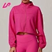 crop zipper jacket